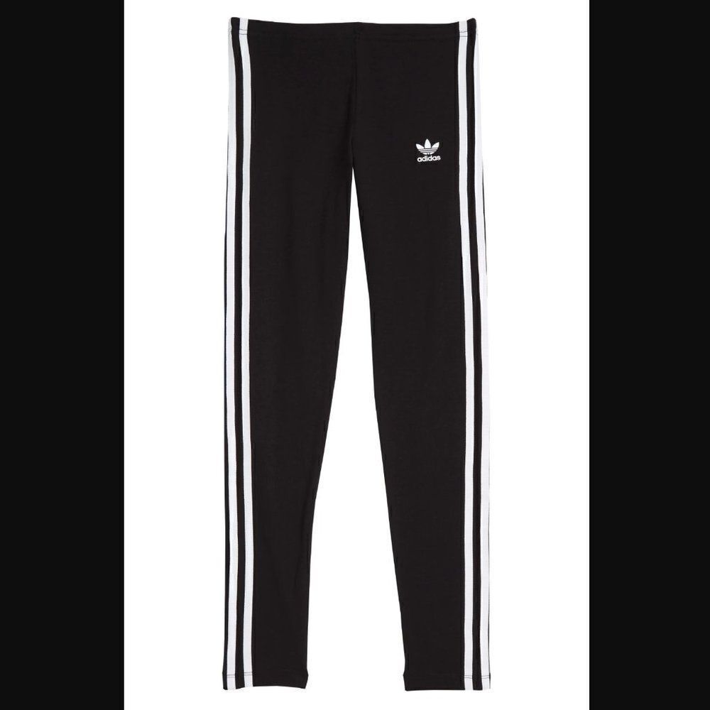 Adidas Originals Big Girls 3-Stripes Legging Size Medium‎